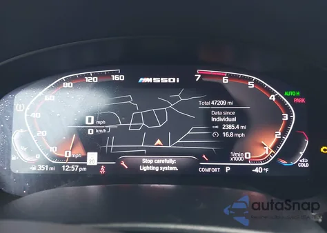 2020 BMW M550I xDrive z USA, uszkodzony, nr VIN WBAJS7C01LCD16206